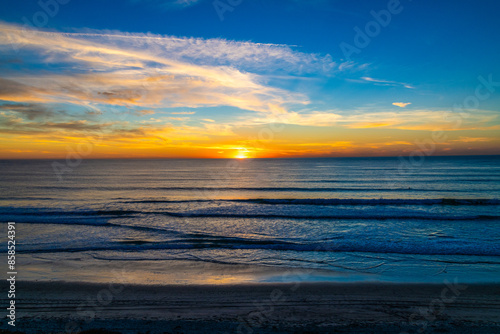 A Golden Sunset on the California Coast