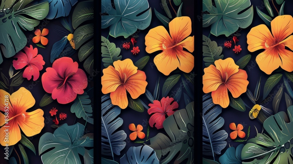Abstract floral pattern Abstract floral pattern