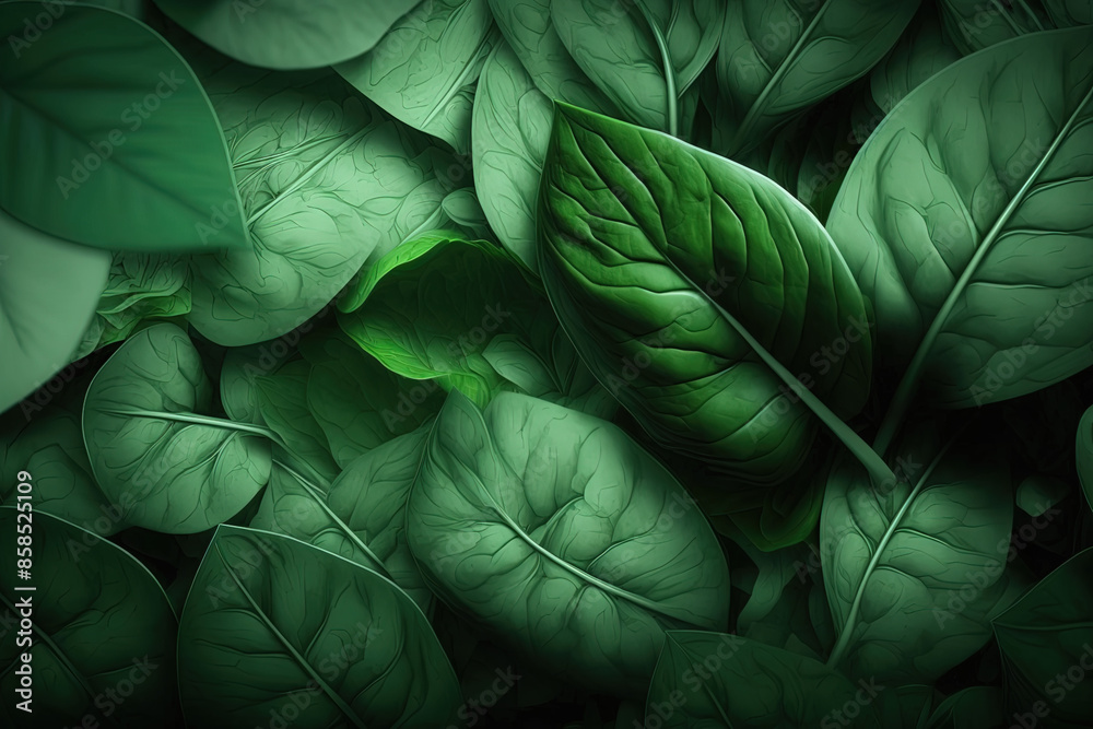 Fototapeta premium spinach pattern