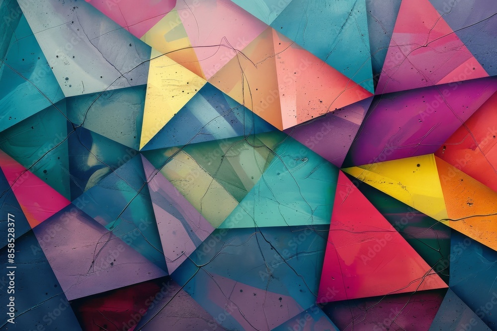 Colorful abstract background wallpaper with triangle