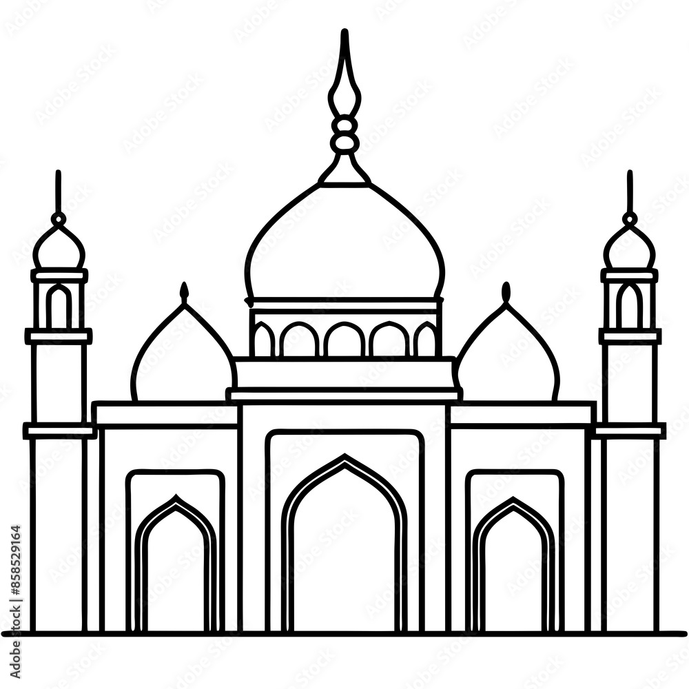 Mosque vector illustration Mosque vector illustration
