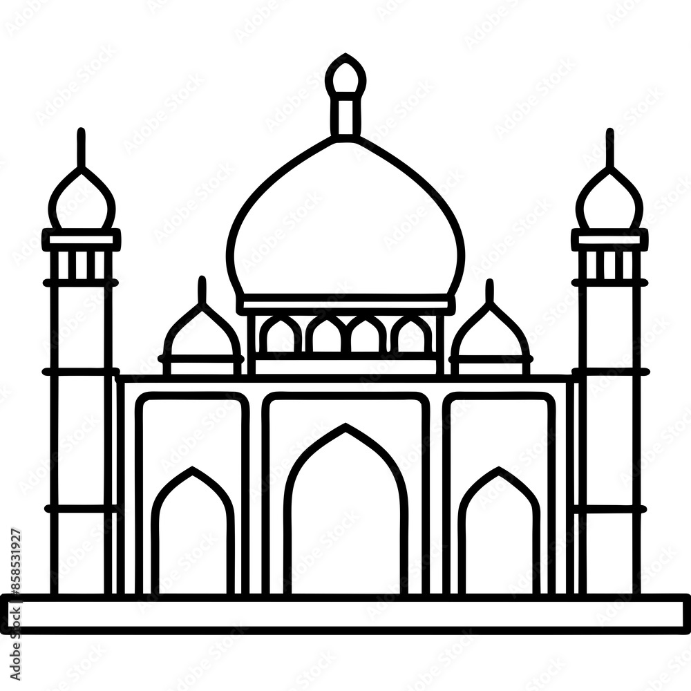 Mosque vector illustration Mosque vector illustration