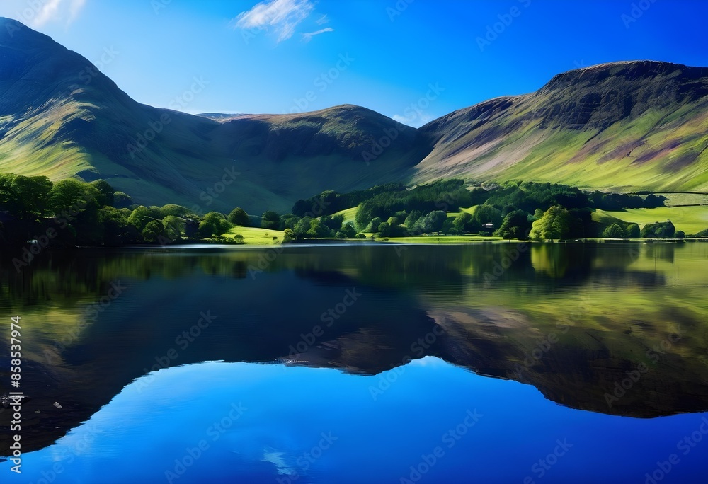A view of the Lake District A view of the Lake District