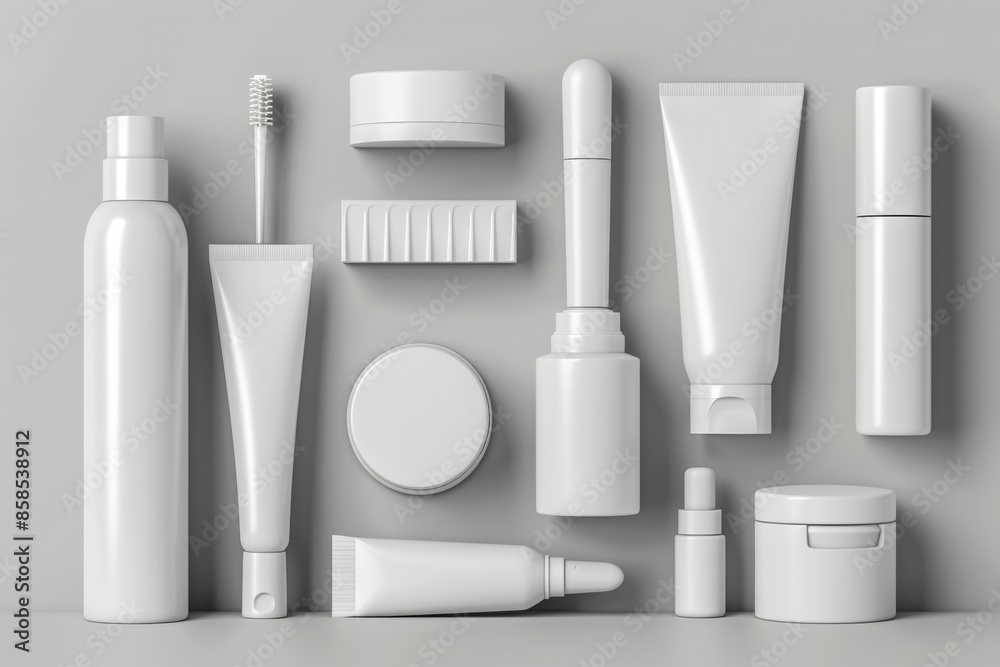 set of cosmetic products set of cosmetic products