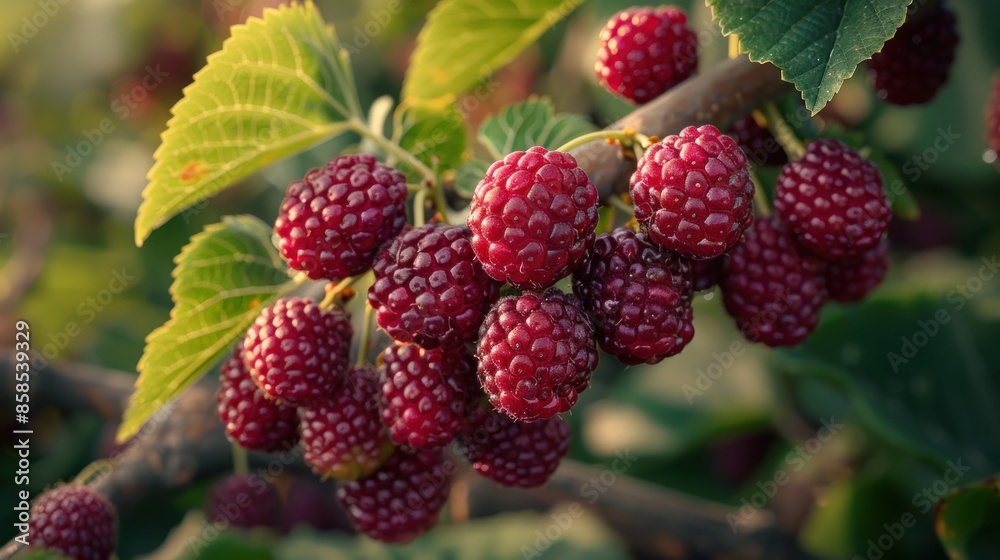 Ripe Blackberries on a Bush Ripe Blackberries on a Bush