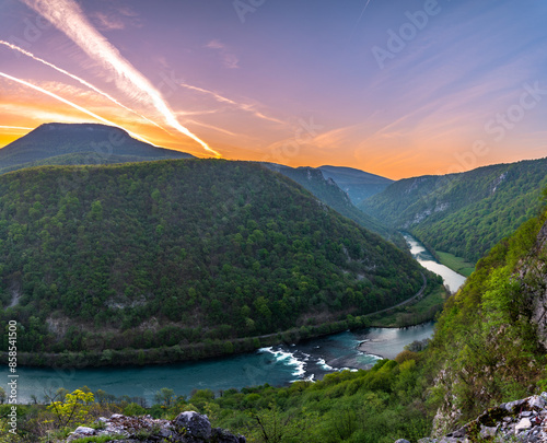 Sunrise at mountains