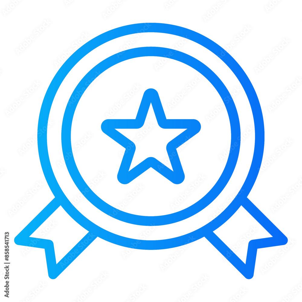 Award line gradient icon vector for mobile app, website, logo and presentation design. Award line gradient icon vector for mobile app, website, logo and presentation design.