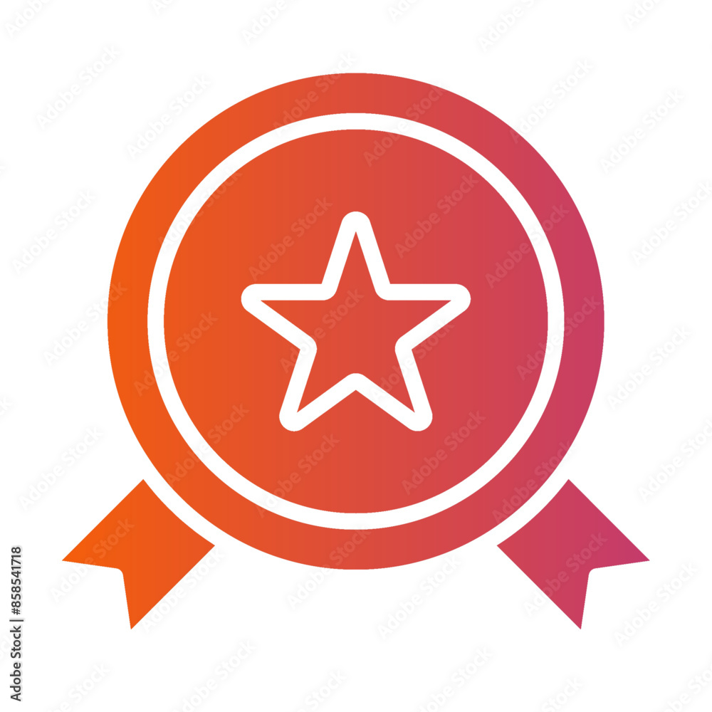 Award gradient icon vector for mobile app, website, logo and presentation design. Award gradient icon vector for mobile app, website, logo and presentation design.