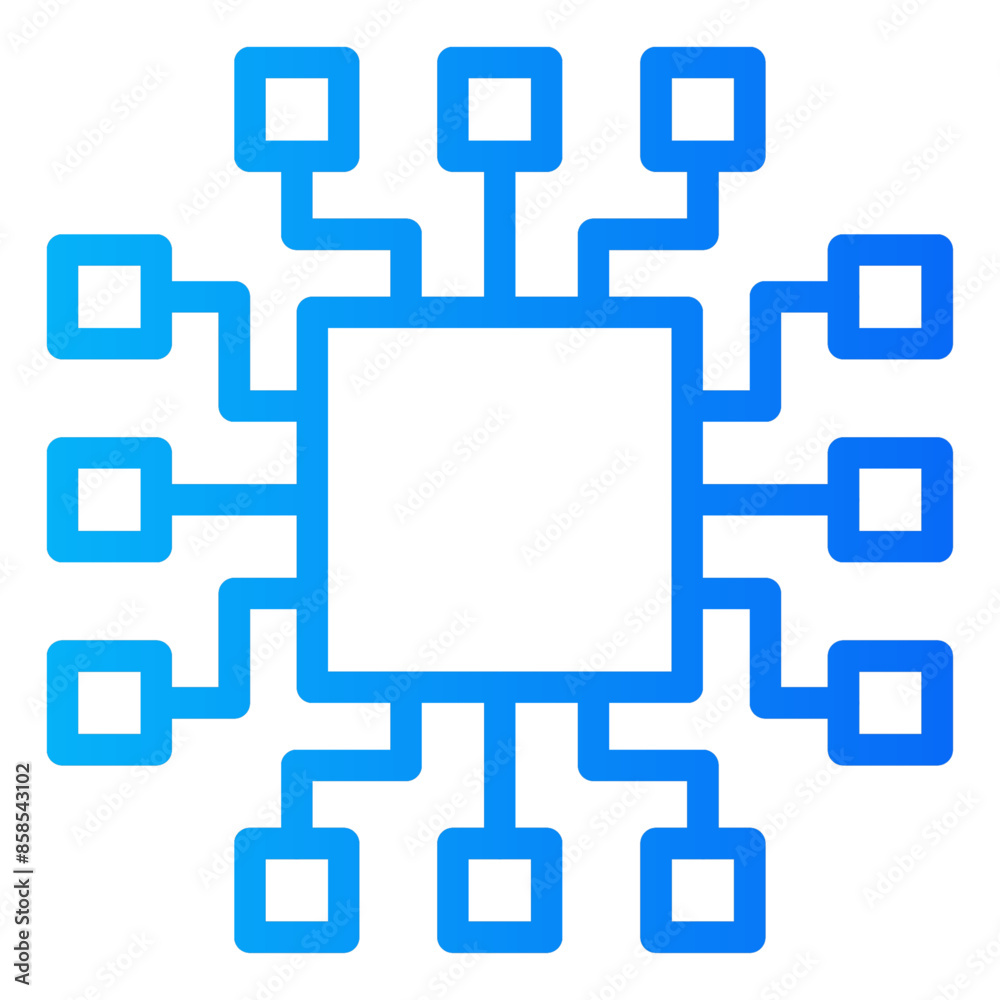 Big data line gradient icon vector for mobile app, website, logo and presentation design. Big data line gradient icon vector for mobile app, website, logo and presentation design.