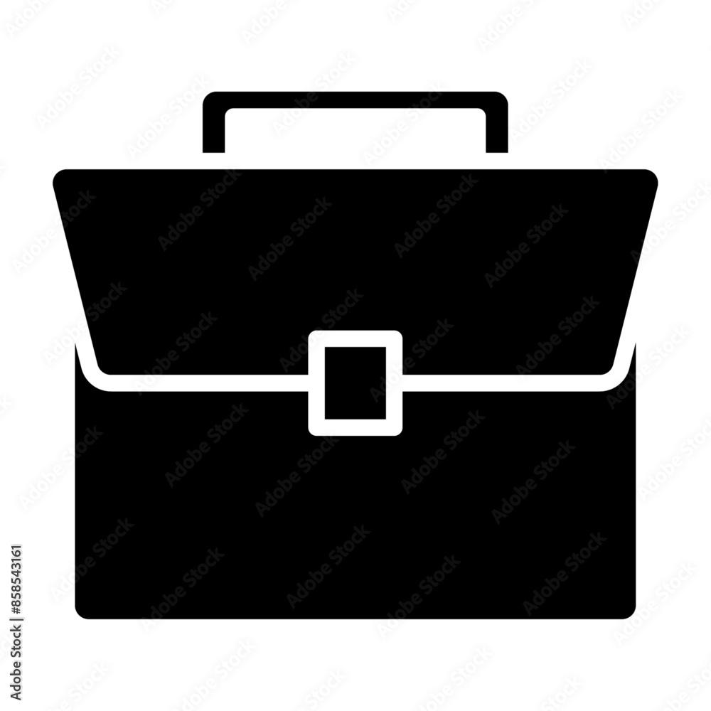 Briefcase solid icon vector for mobile app, website, logo and presentation design. Briefcase solid icon vector for mobile app, website, logo and presentation design.