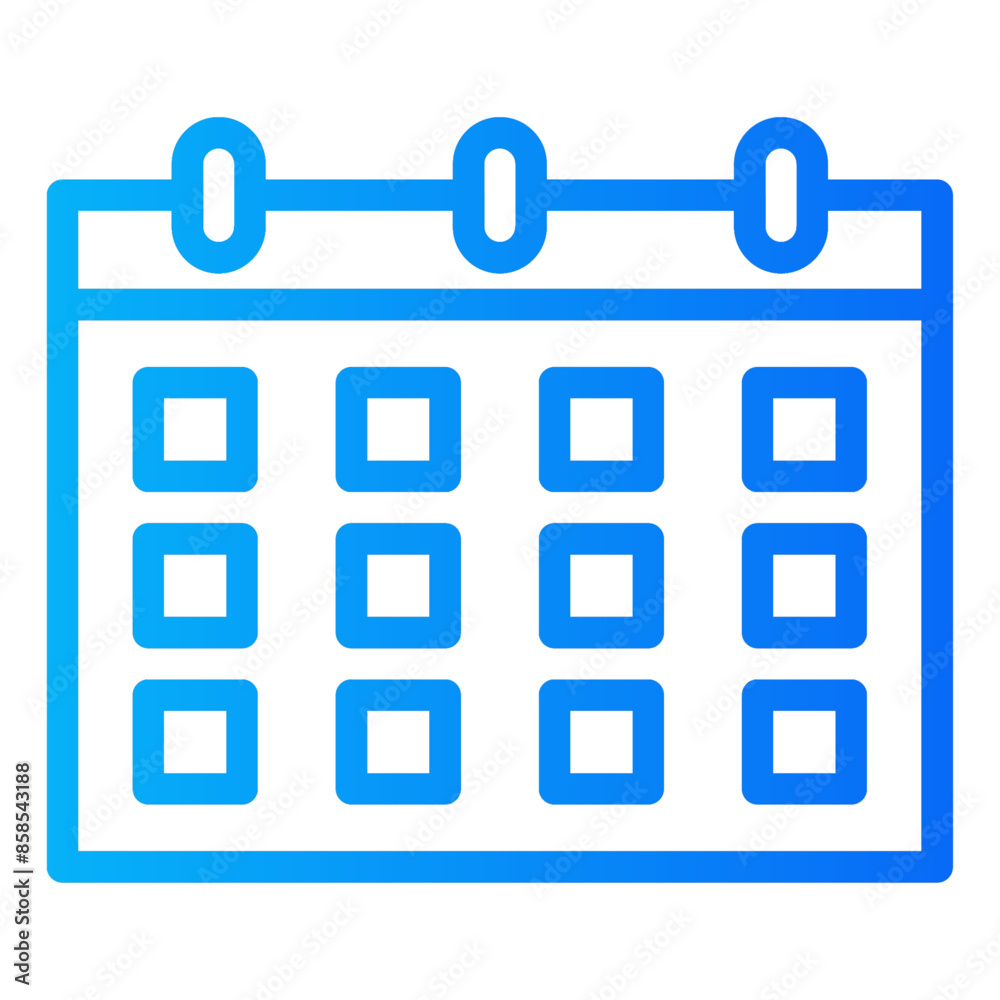Calendar line gradient icon vector for mobile app, website, logo and presentation design. Calendar line gradient icon vector for mobile app, website, logo and presentation design.