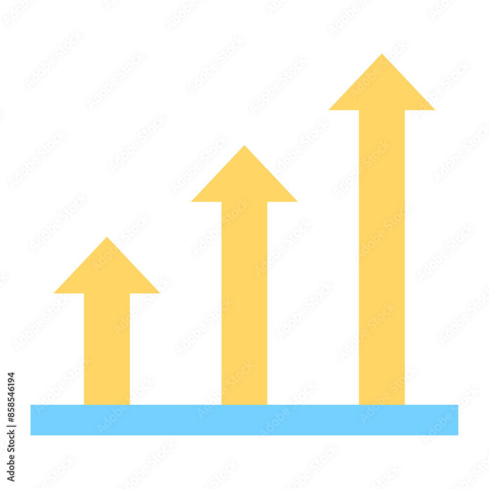 Growth flat icon vector for mobile app, website, logo and presentation design. Growth flat icon vector for mobile app, website, logo and presentation design.