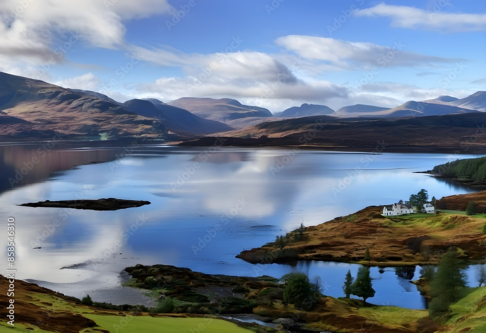 Fototapeta premium A view of the Scottish Highlands
