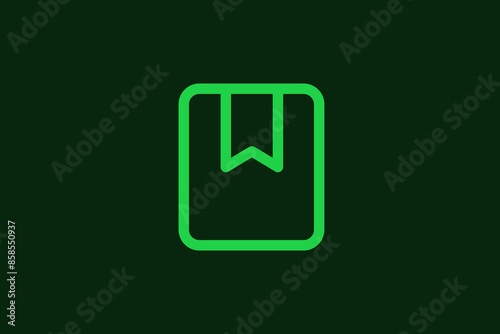 handbook illustration in dark style. Flat vector illustration.