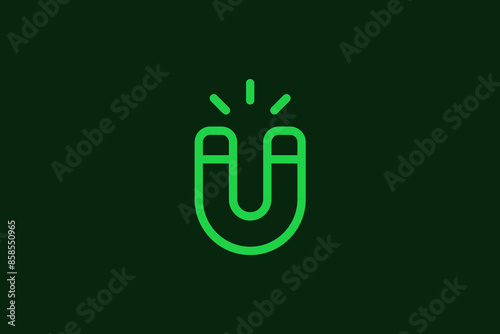 money magnet . Vector illustration in flat style design.