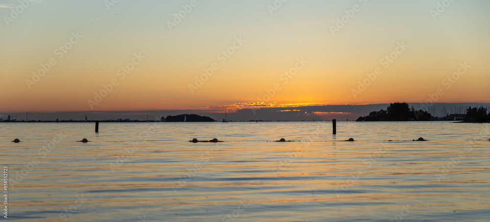peaceful sea sunset, smoothing water, vacation concept background peaceful sea sunset, smoothing water, vacation concept background