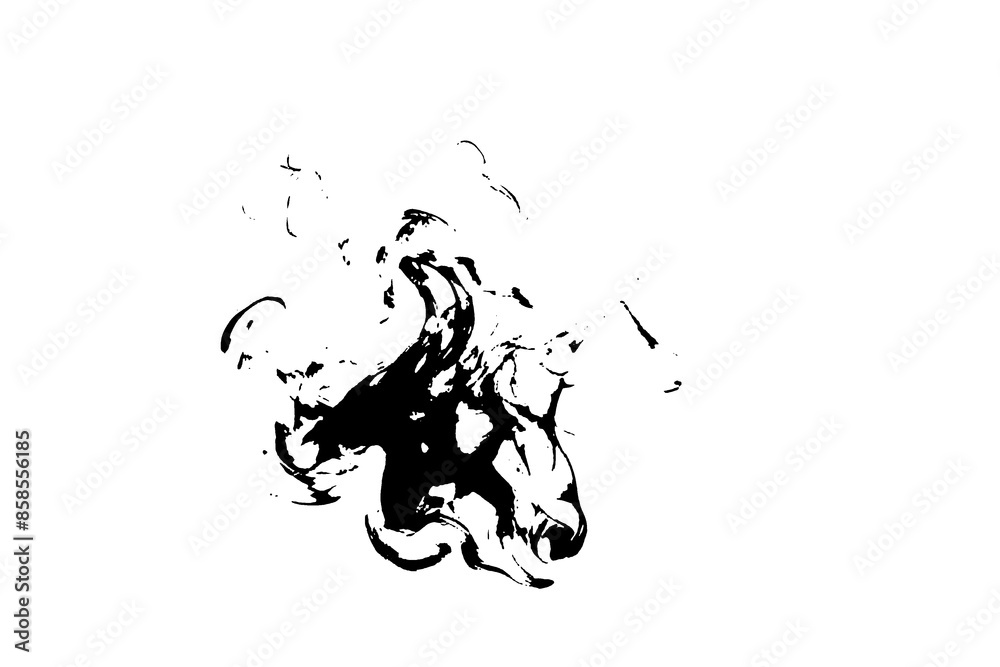 Cloud and Smoke Isolated on Black Background and Texture Cloud and Smoke Isolated on Black Background and Texture
