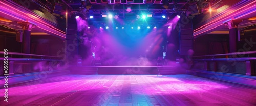 Live Performance On A Cruise Ship Stage With Vibrant Lighting