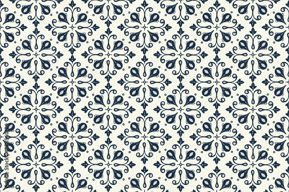 Vector damask seamless pattern background. Classical old fashioned damask ornament, royal victorian seamless texture for wallpapers, textile, wrapping Vector damask seamless pattern background. Classical old fashioned damask ornament, royal victorian seamless texture for wallpapers, textile, wrapping