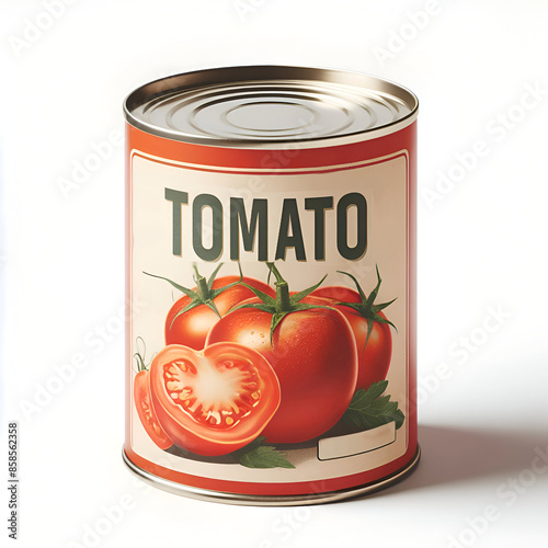 Tomato Can with Black Letters
