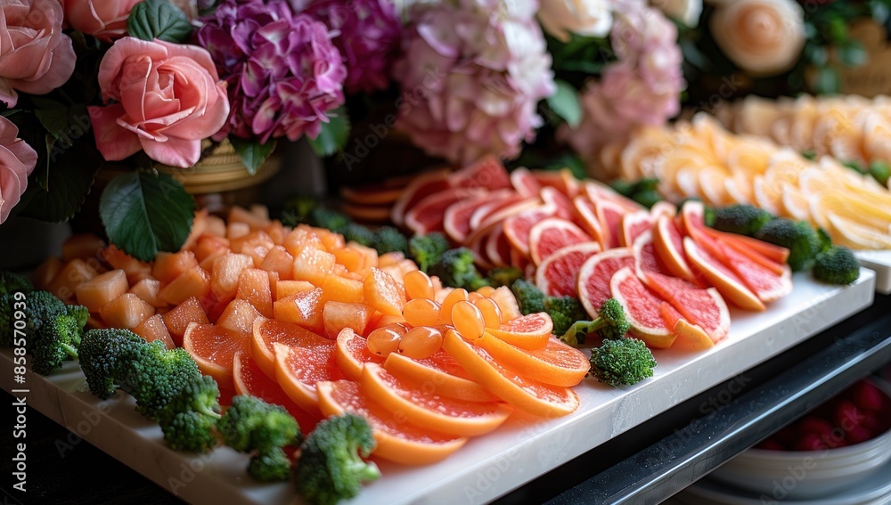 Convey a sense of sophistication and refinement through meticulous attention to detail, from the arrangement of fruit slices to the choice of backdrop. Convey a sense of sophistication and refinement through meticulous attention to detail, from the arrangement of fruit slices to the choice of backdrop.