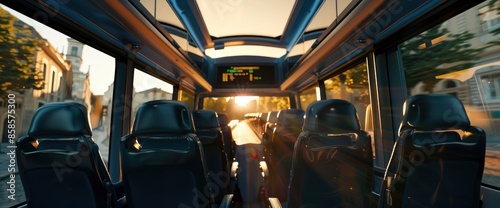 Bus With Panoramic Roof For Sightseeing