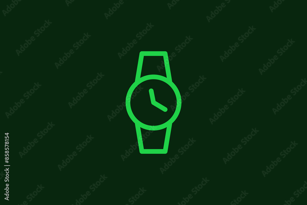 smart watch illustration in line style design. Vector illustration. smart watch illustration in line style design. Vector illustration.
