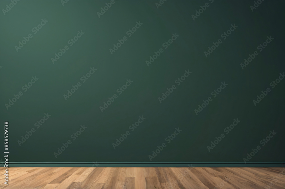 empty room with chalkboard