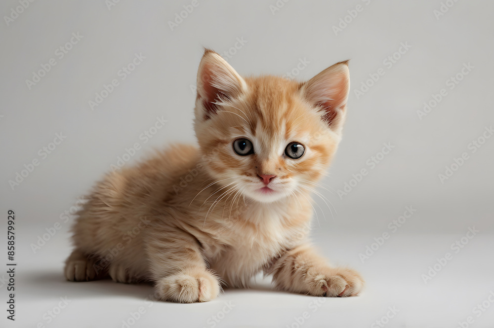 british kitten on white background british kitten on white background