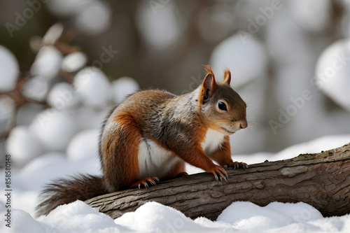squirrel in the snow © Анна Ковальчук