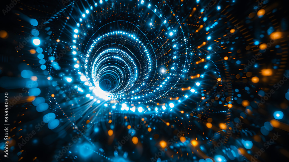 Spirale lumineuse dans la galaxie Spirale lumineuse dans la galaxie