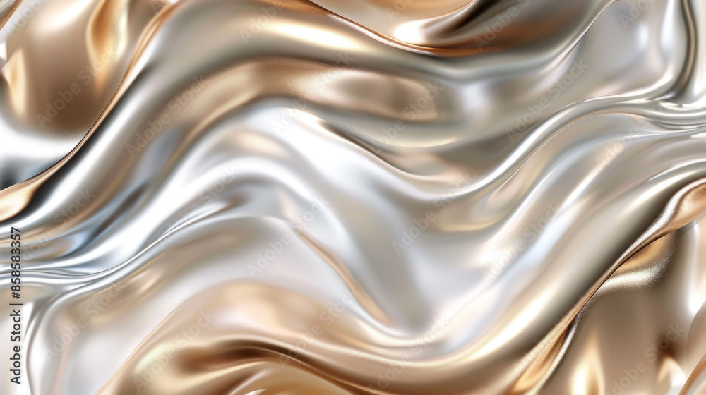 A background of silver, brown and beige colors with wavy patterns A background of silver, brown and beige colors with wavy patterns