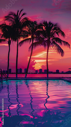 a wallpaper design for an episode of Miami Vice, 1985