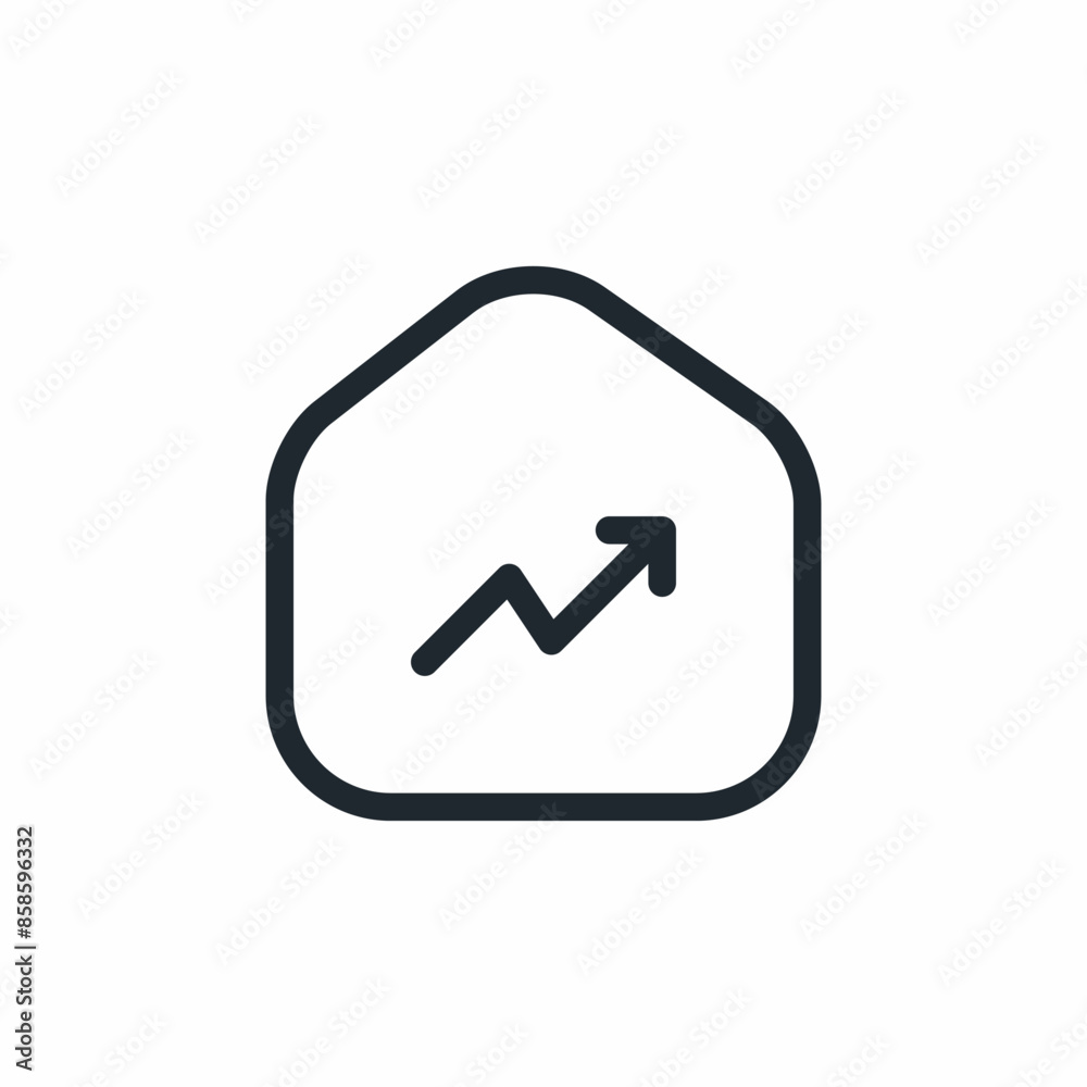 estate property prices growth icon