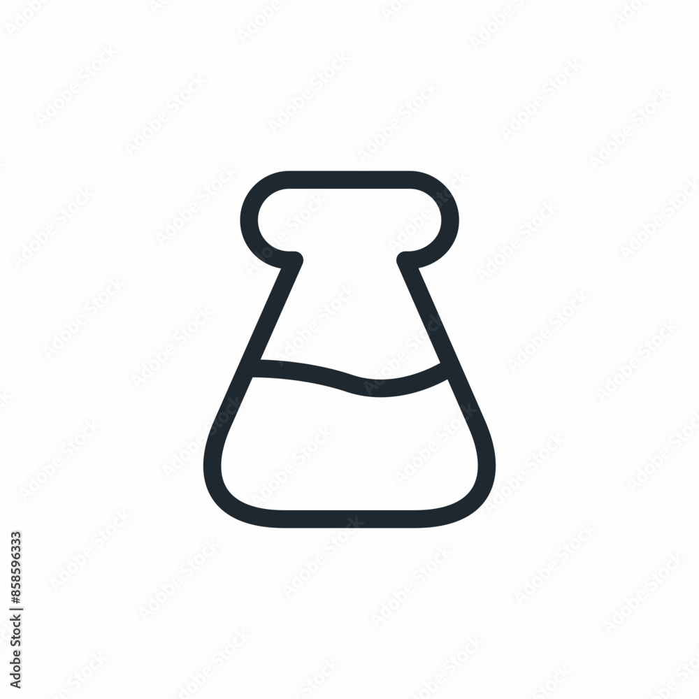 flask chemistry science sign icon flask chemistry science sign icon