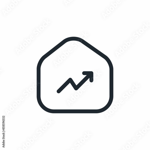 estate property prices growth icon