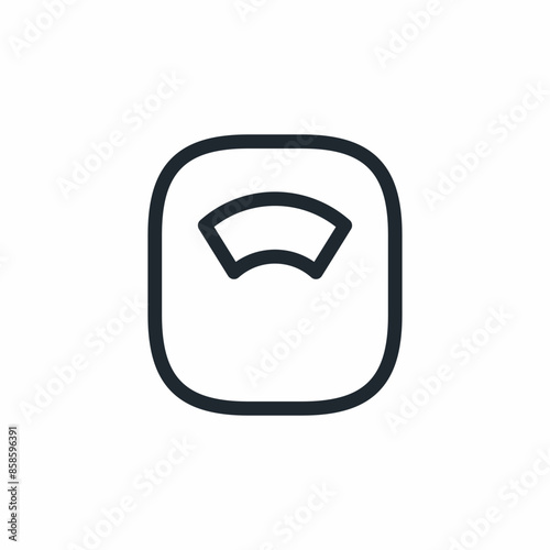 scale weight loss sign icon