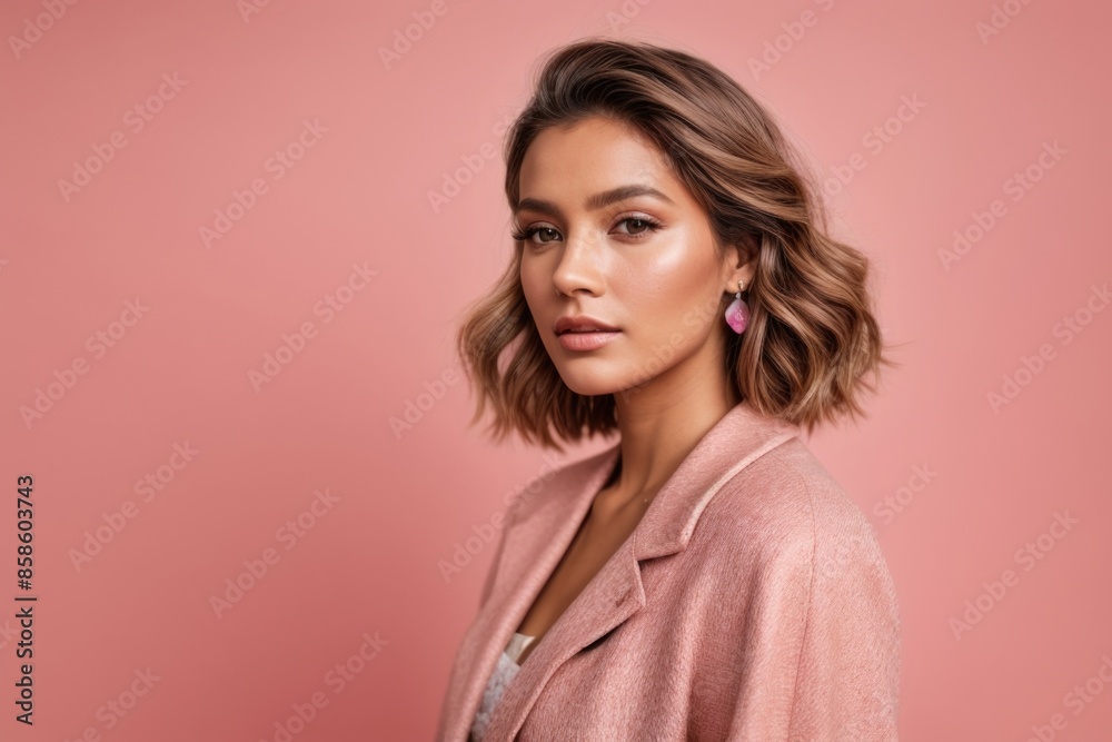 Beautiful woman in a spring fashion style concept Beautiful woman in a spring fashion style concept