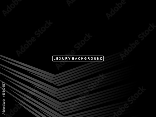Elegant Luxury Background. Black Gradient Line Effect Display. Realistic 3d wallpaper striped pattern. Elegant background for posters, websites, brochures, cards, banners, certificates, etc.