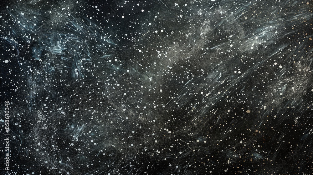 Fototapeta premium A textured surface with sparkling stars resembling a cosmic field.