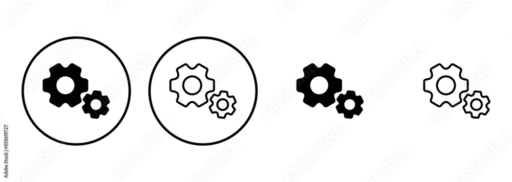 setting Icon set. Cog settings Icon Symbol setting Icon set. Cog settings Icon Symbol