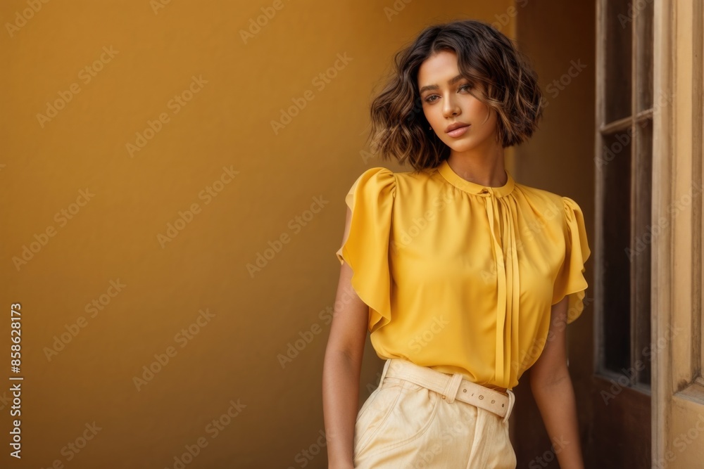 Beautiful woman in summer fashion style concept Beautiful woman in summer fashion style concept