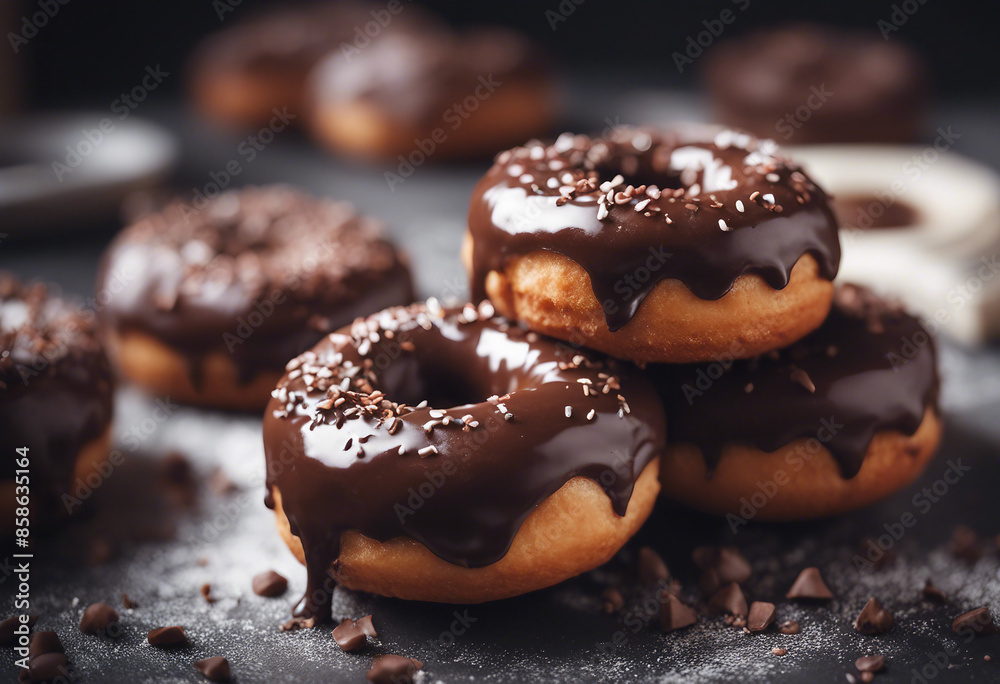 The chocolate doughnut is a culinary delight. The chocolate doughnut is a culinary delight.