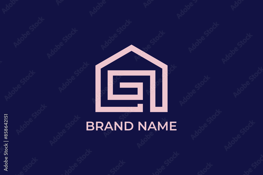 modern minimal lineart home icon real estate logo, letter G C cottage logo, letter C G uxury home logo, a logo, modern home logo, home service logo modern minimal lineart home icon real estate logo, letter G C cottage logo, letter C G uxury home logo, a logo, modern home logo, home service logo
