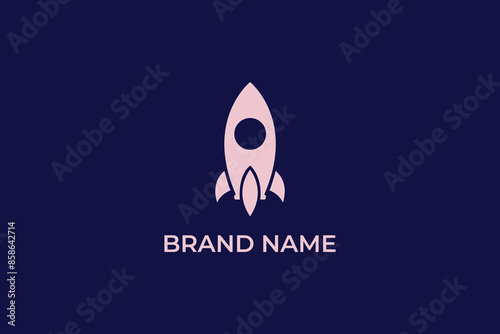 space rocket iconic abstract logo, rocket and fire logo, spaceship logo, boost logo, space vector, rocket launch logo vector, rocket or compass logo, space research logo