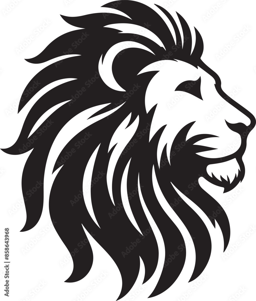 custom made wallpaper toronto digitalLion Silhouette vector illustration