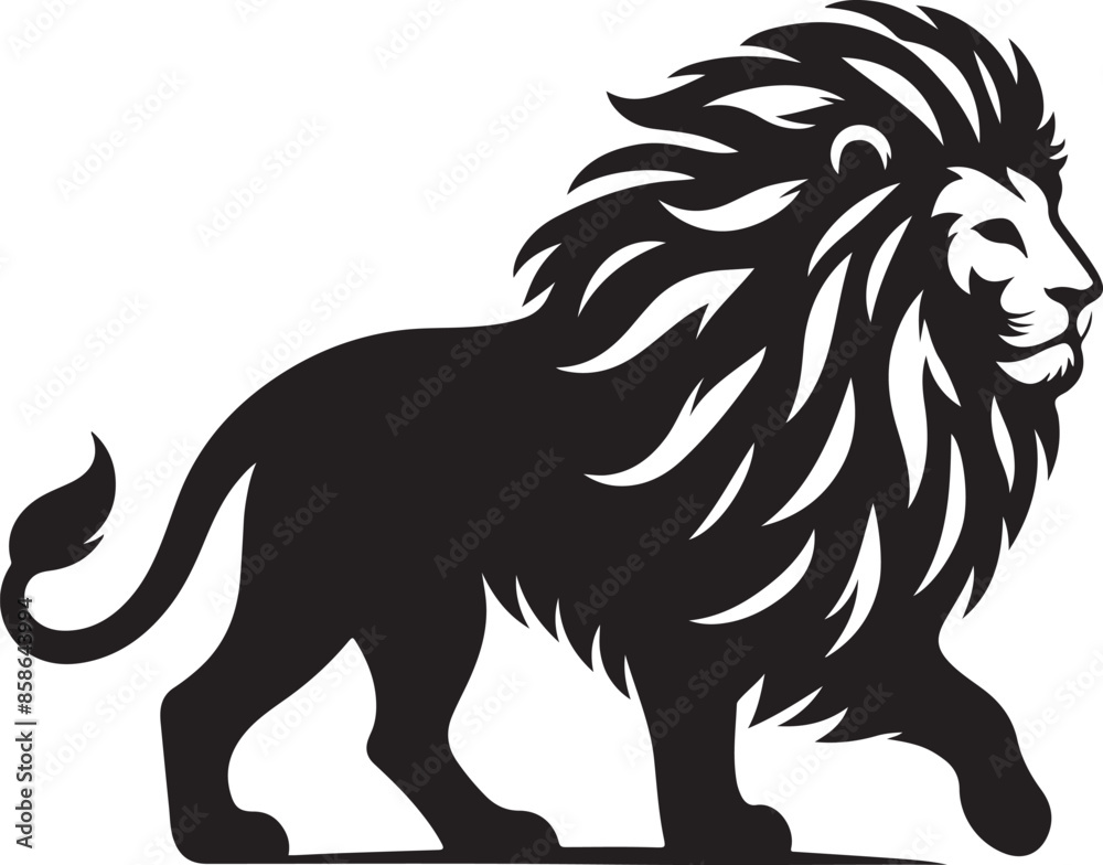 Lion Silhouette vector illustration Lion Silhouette vector illustration