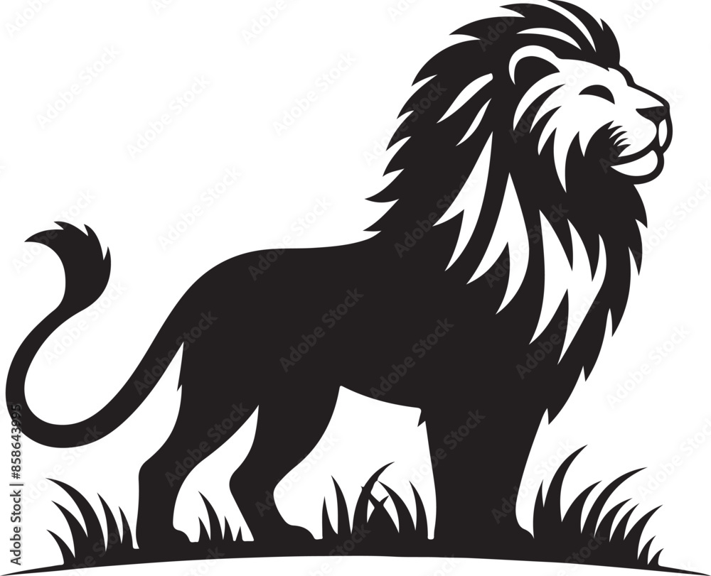 Lion Silhouette vector illustration Lion Silhouette vector illustration