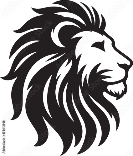 Wallpaper Mural Lion  Silhouette vector illustration Torontodigital.ca