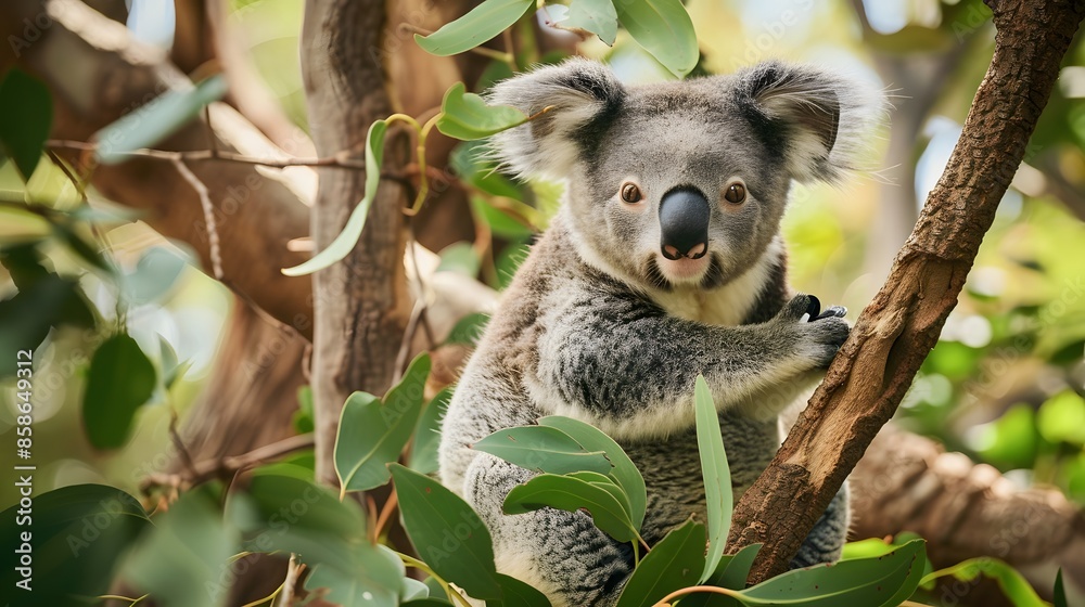 Fototapeta premium Curious koala. 